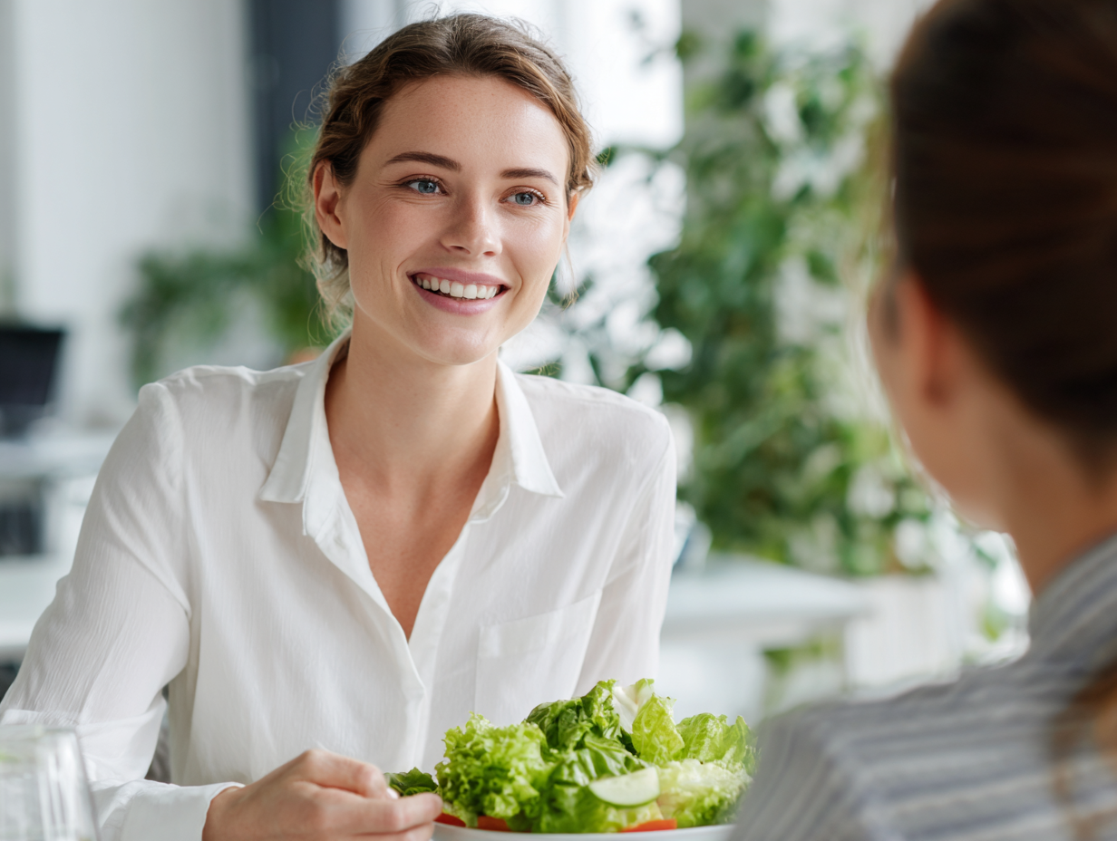 Різноманітні свіжі продукти та збалансовані страви на столі